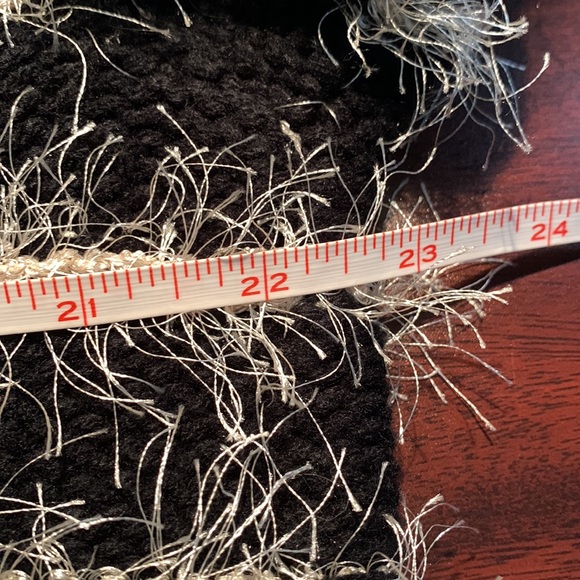 DEX open cardigan eyelash knit 3/4 sleeve soft - Picture 9 of 10